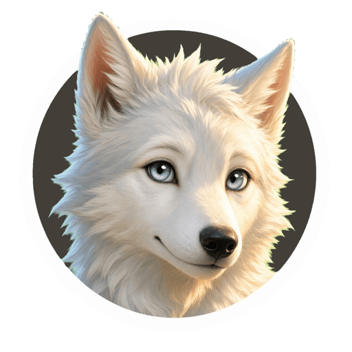 Luna the white wolf